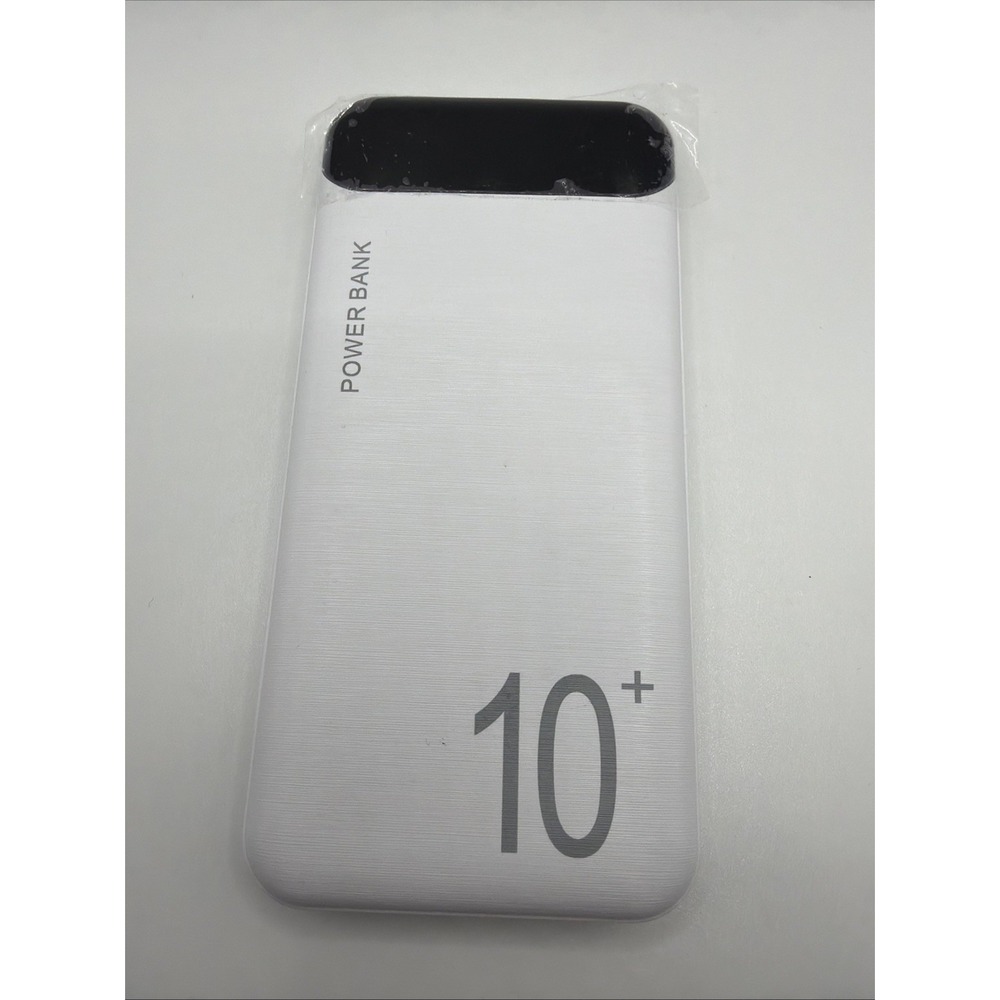 EKIEUDL 10,000mAh White Portable Charger Slim Power Bank